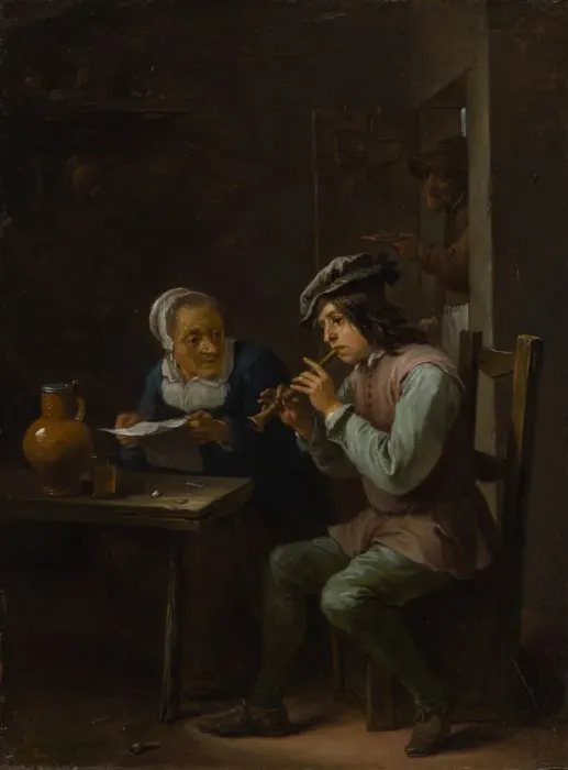 Framed Print : The Flageolet Player, 1635 / 40. Creator: David Teniers II Framed Print : The Flageolet Player, 1635 / 40. Creator: David Teniers II