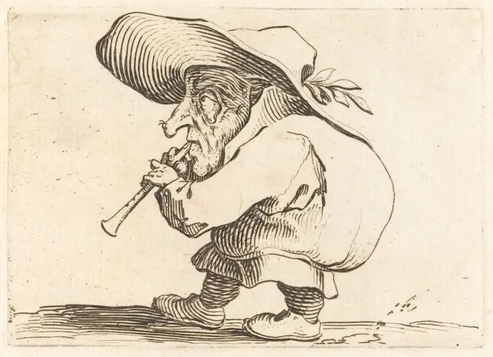 Framed Print : The Flageolet Player, c. 1622. Creator: Jacques Callot Framed Print : The Flageolet Player, c. 1622. Creator: Jacques Callot