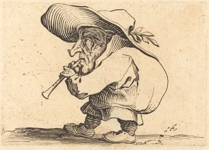Framed Print : The Flageolet Player, c. 1622. Creator: Jacques Callot Framed Print : The Flageolet Player, c. 1622. Creator: Jacques Callot