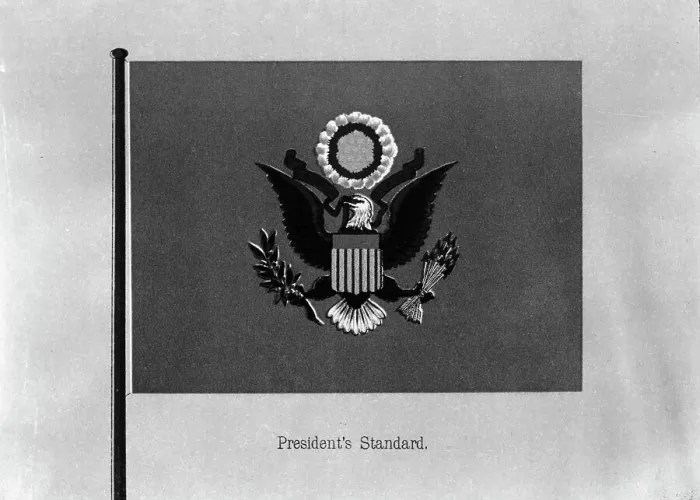 Framed Print : Flags. President's Standard, 1911. Creator: Harris & Ewing. Flags. President's Standard, 1911. Creator: Harris & Ewing Framed Print : Flags. President's Standard, 1911. Creator: Harris & Ewing. Flags. President's Standard, 1911. Creator: Harris & Ewing