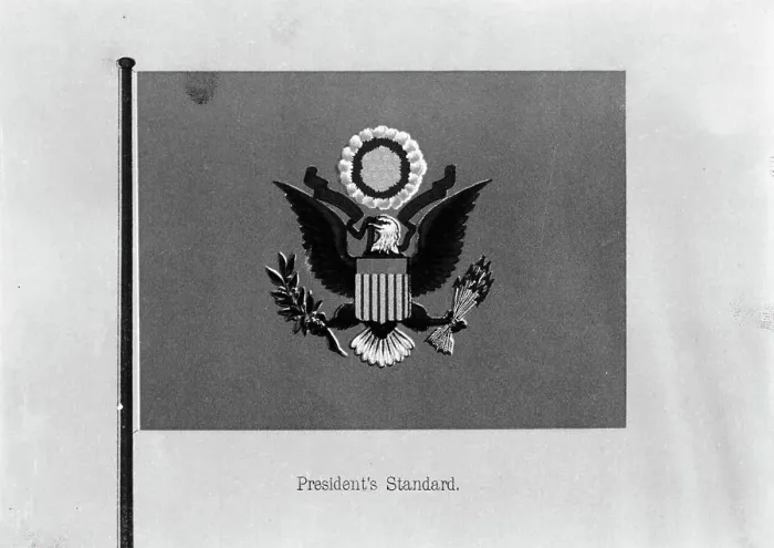 Framed Print : Flags. President's Standard, 1911. Creator: Harris & Ewing. Flags. President's Standard, 1911. Creator: Harris & Ewing Framed Print : Flags. President's Standard, 1911. Creator: Harris & Ewing. Flags. President's Standard, 1911. Creator: Harris & Ewing