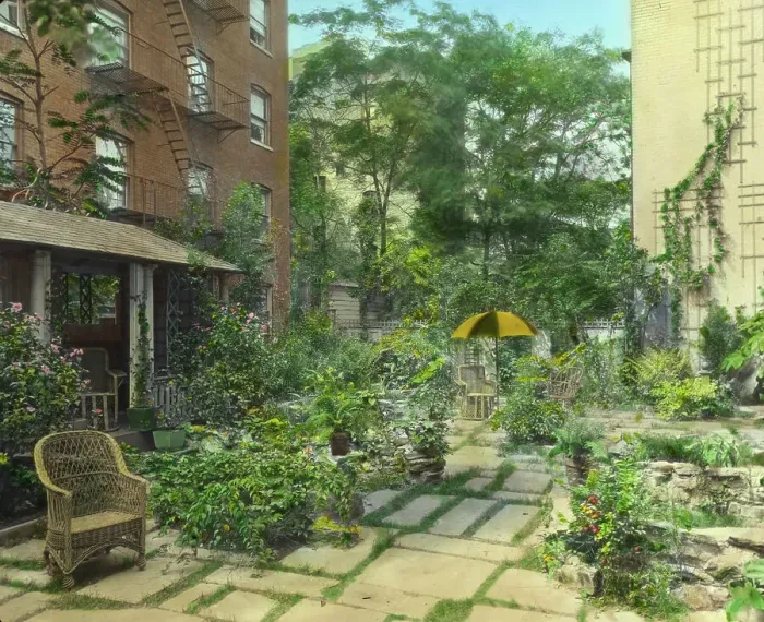 Framed Print : Flagstones, Charles Clinton Marshall house, 117 West 55th Street, New York, between 1921 and 1922. Creator: Frances Benjamin Johnston. Flagstones, Charles Clinton Marshall house, 117 West 55th Street, New York, between 1921 and 1922 Framed Print : Flagstones, Charles Clinton Marshall house, 117 West 55th Street, New York, between 1921 and 1922. Creator: Frances Benjamin Johnston. Flagstones, Charles Clinton Marshall house, 117 West 55th Street, New York, between 1921 and 1922