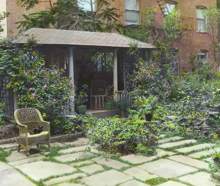 Framed Print : Flagstones, Charles Clinton Marshall house, 117 West 55th Street, New York, between 1921 and 1922. Creator: Frances Benjamin Johnston. Flagstones, Charles Clinton Marshall house, 117 West 55th Street, New York, between 1921 and 1922 Framed Print : Flagstones, Charles Clinton Marshall house, 117 West 55th Street, New York, between 1921 and 1922. Creator: Frances Benjamin Johnston. Flagstones, Charles Clinton Marshall house, 117 West 55th Street, New York, between 1921 and 1922