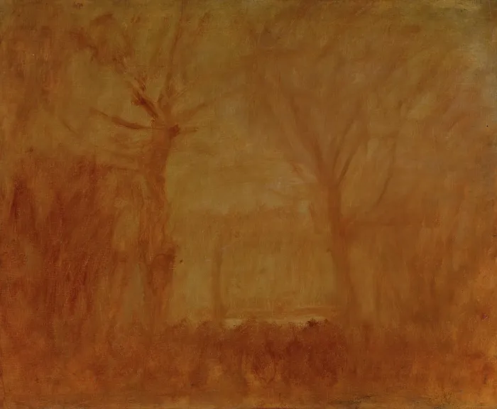 Framed Print : Flaming Landscape, 1900-1910. Creator: Ladislav Mednyanszky Framed Print : Flaming Landscape, 1900-1910. Creator: Ladislav Mednyanszky
