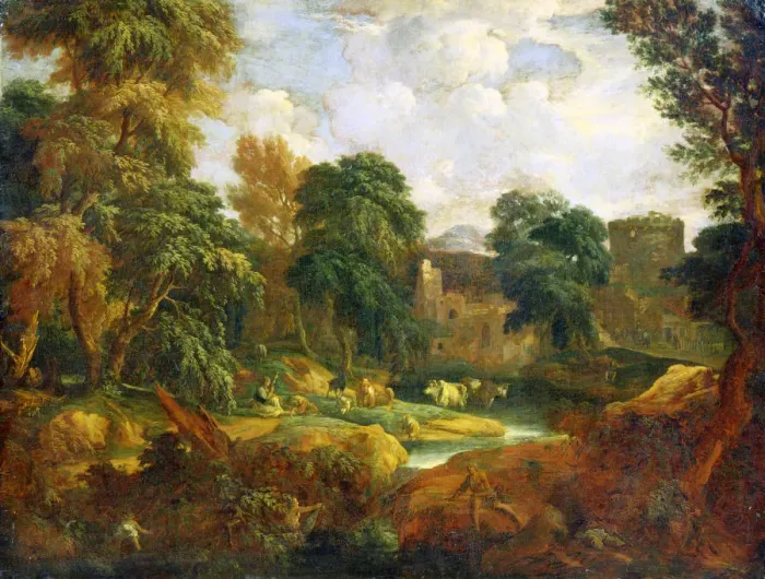 Framed Print : Flanders Landscape, 17th or early 18th century. Artist: Cornelis Huysmans Framed Print : Flanders Landscape, 17th or early 18th century. Artist: Cornelis Huysmans
