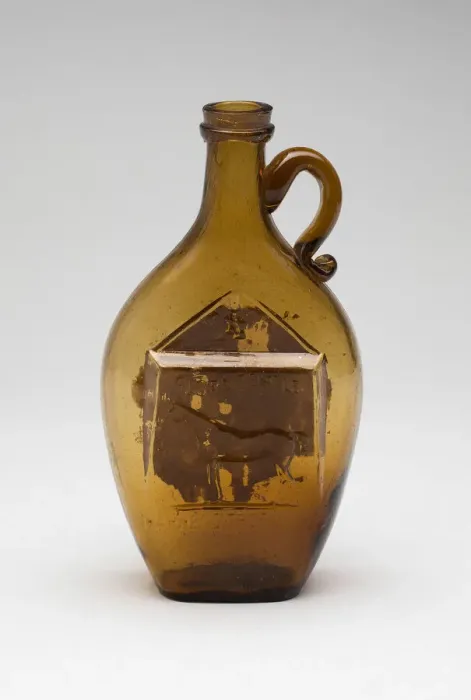 Framed Print : Flask, 1859 / 1900. Creator: Whitney Glassworks Framed Print : Flask, 1859 / 1900. Creator: Whitney Glassworks