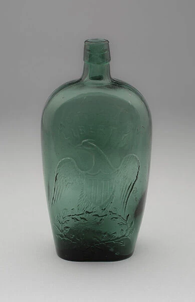 Flask, 1860  /  66. Creator: New London Glassworks