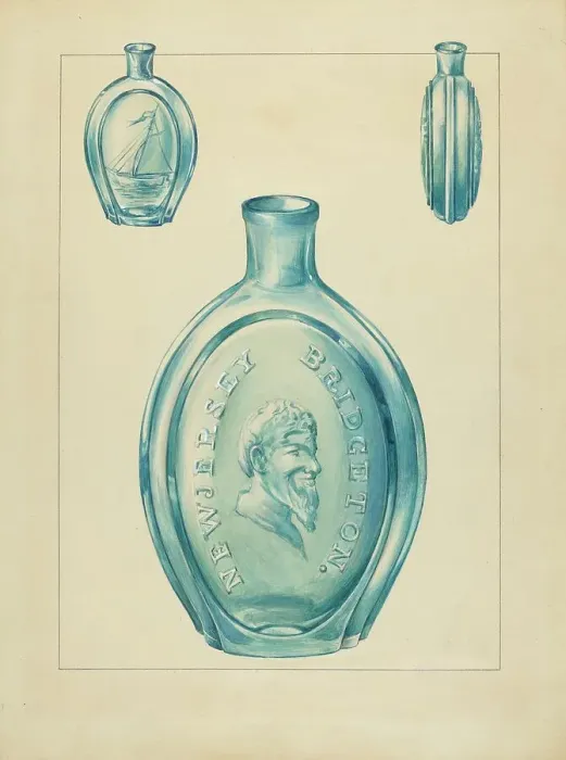 Framed Print : Flask, 1935 / 1942. Creator: Anna Aloisi Framed Print : Flask, 1935 / 1942. Creator: Anna Aloisi