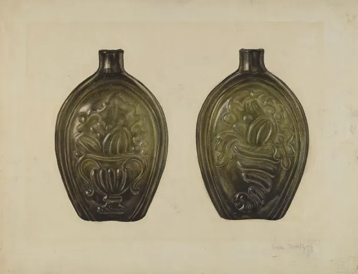 Framed Print : Flask, 1935 / 1942. Creator: Anne Nemtzoff Framed Print : Flask, 1935 / 1942. Creator: Anne Nemtzoff