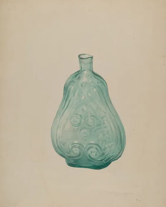 Framed Print : Flask, 1935 / 1942. Creator: Carl Buergerniss Framed Print : Flask, 1935 / 1942. Creator: Carl Buergerniss