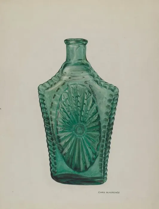 Framed Print : Flask, 1935 / 1942. Creator: Chris Makrenos Framed Print : Flask, 1935 / 1942. Creator: Chris Makrenos
