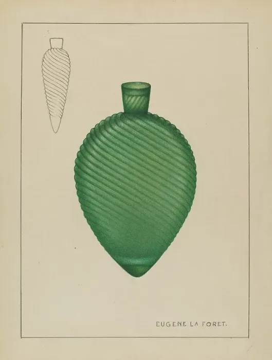 Framed Print : Flask, 1935 / 1942. Creator: Eugene La Foret Framed Print : Flask, 1935 / 1942. Creator: Eugene La Foret
