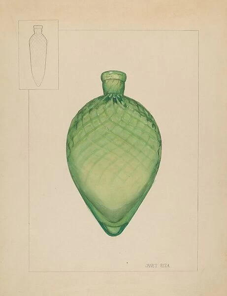 Flask, 1935 / 1942. Creator: Janet Riza