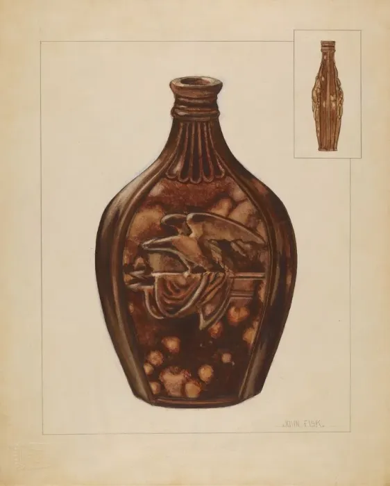 Framed Print : Flask, 1936. Creator: John Fisk