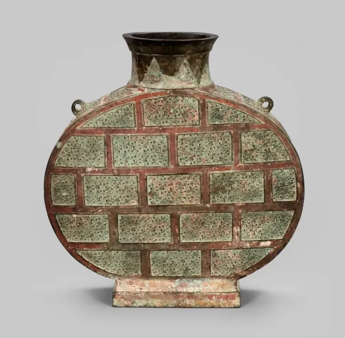 Framed Print : Flask (bianhu), Eastern Zhou dynasty, Warring States period (475-221 B. C. ) Framed Print : Flask (bianhu), Eastern Zhou dynasty, Warring States period (475-221 B. C. )