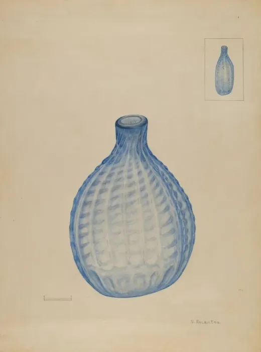 Framed Print : Flask, c. 1936. Creator: Nicholas Amantea Framed Print : Flask, c. 1936. Creator: Nicholas Amantea