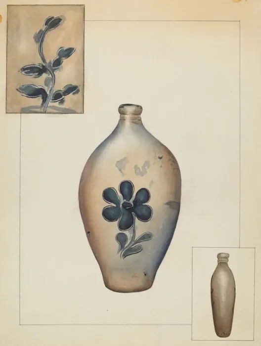 Framed Print : Flask, c. 1937. Creator: Alvin Shiren Framed Print : Flask, c. 1937. Creator: Alvin Shiren