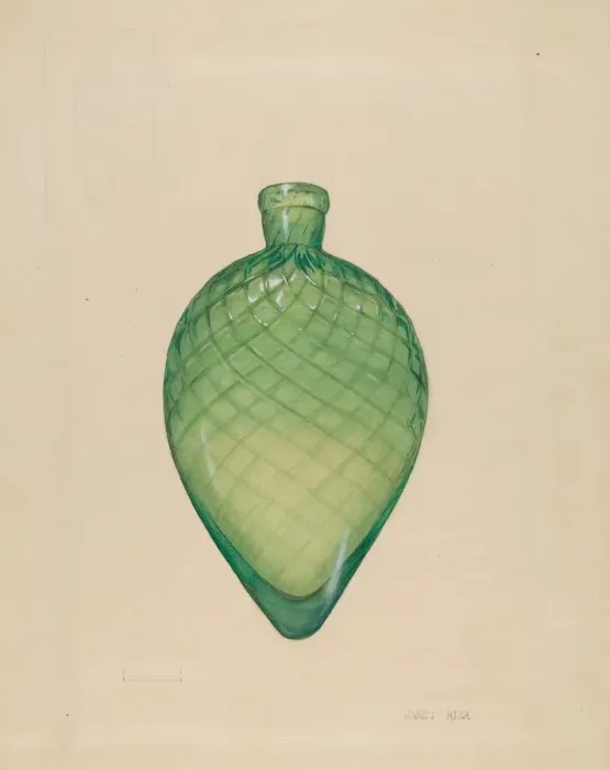 Framed Print : Flask, c. 1940. Creator: Janet Riza Framed Print : Flask, c. 1940. Creator: Janet Riza
