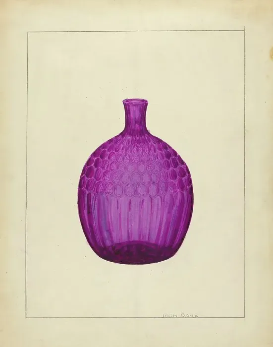 Framed Print : Flask, c. 1940. Creator: John Dana Framed Print : Flask, c. 1940. Creator: John Dana