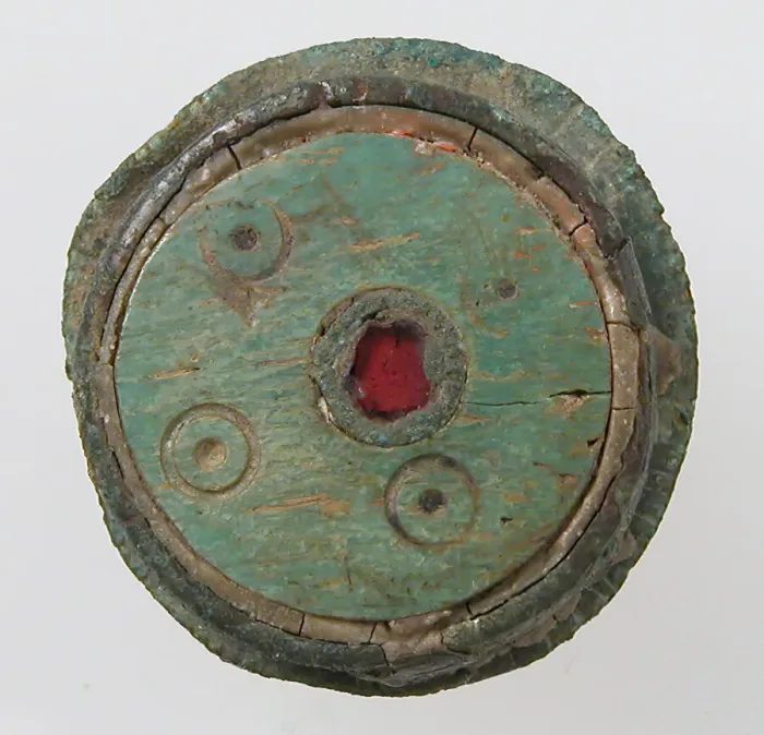 Framed Print : Flat Circular Button, Late Roman, 7th century. Creator: Unknown Framed Print : Flat Circular Button, Late Roman, 7th century. Creator: Unknown