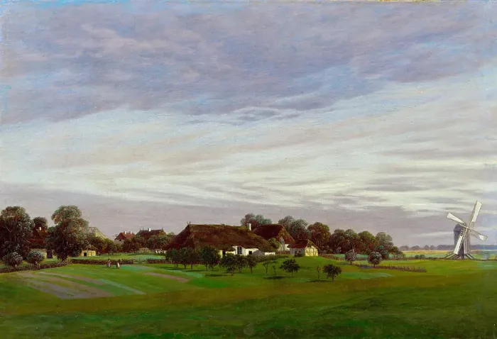 Framed Print : Flat Countryside (Near Greifswald), 1822-1823. Artist: Friedrich, Caspar David (1774-1840) Framed Print : Flat Countryside (Near Greifswald), 1822-1823. Artist: Friedrich, Caspar David (1774-1840)