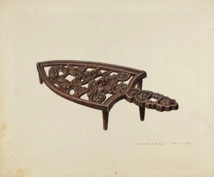Framed Print : Flat Iron Stand, c. 1939. Creator: Henrietta S. Hukill Framed Print : Flat Iron Stand, c. 1939. Creator: Henrietta S. Hukill