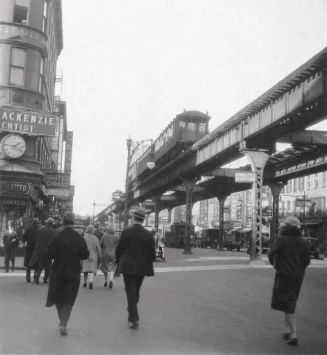 Framed Print : Flatbush Avenue, New York City, USA, 20th century. Artist: J Dearden Holmes Framed Print : Flatbush Avenue, New York City, USA, 20th century. Artist: J Dearden Holmes