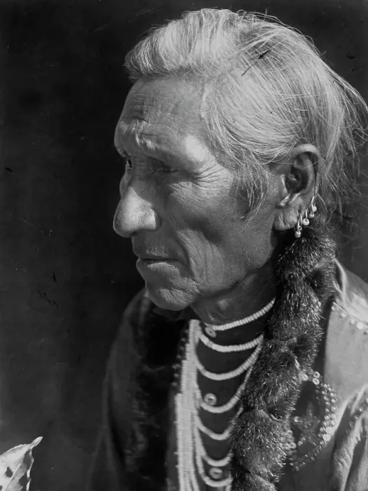 Framed Print : Flathead profile, c1910. Creator: Edward Sheriff Curtis Framed Print : Flathead profile, c1910. Creator: Edward Sheriff Curtis