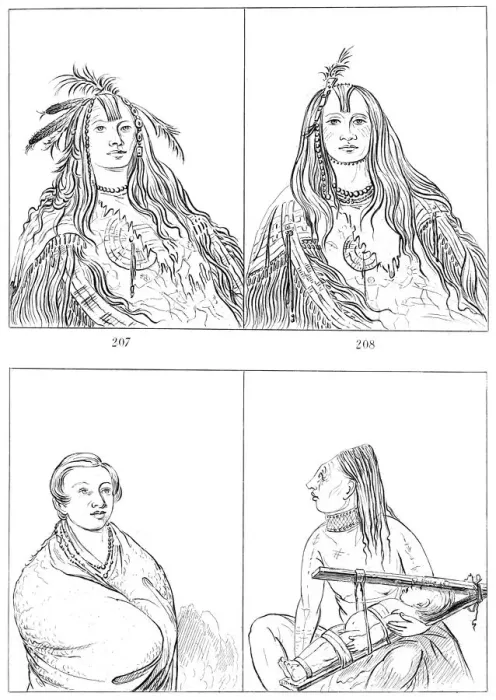Framed Print : Flatheads, Nez Perces and Chinooks, 1841. Artist: Myers and Co Framed Print : Flatheads, Nez Perces and Chinooks, 1841. Artist: Myers and Co