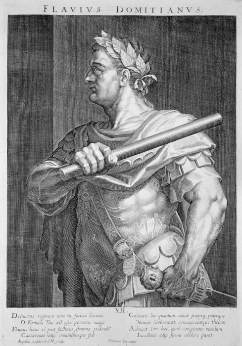 Framed Print : Flavius Domitian, Roman Emperor, (c1590-1629). Artist: Aegidius Sadeler II Framed Print : Flavius Domitian, Roman Emperor, (c1590-1629). Artist: Aegidius Sadeler II