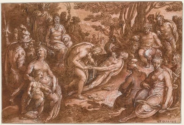 The Flaying of Marsyas, c. 1570-1605. Creator: Jan van der Straet, called Johannes Stradanus