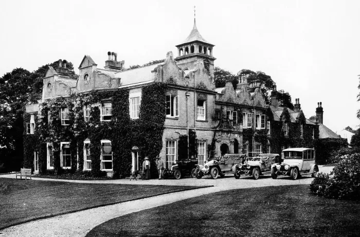 Framed Print : Fleet of cars at Castle Malwood, Hampshire Framed Print : Fleet of cars at Castle Malwood, Hampshire