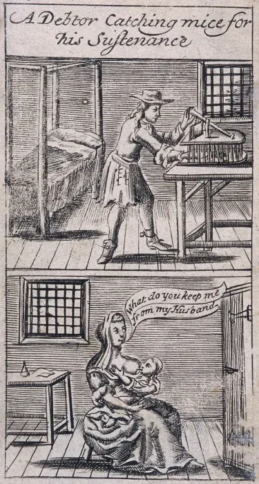 Framed Print : Fleet Prison, London, 1691 Framed Print : Fleet Prison, London, 1691