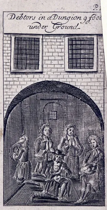 Framed Print : Fleet Prison, London, 1691 Framed Print : Fleet Prison, London, 1691