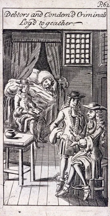 Framed Print : Fleet Prison, London, 1691 Framed Print : Fleet Prison, London, 1691