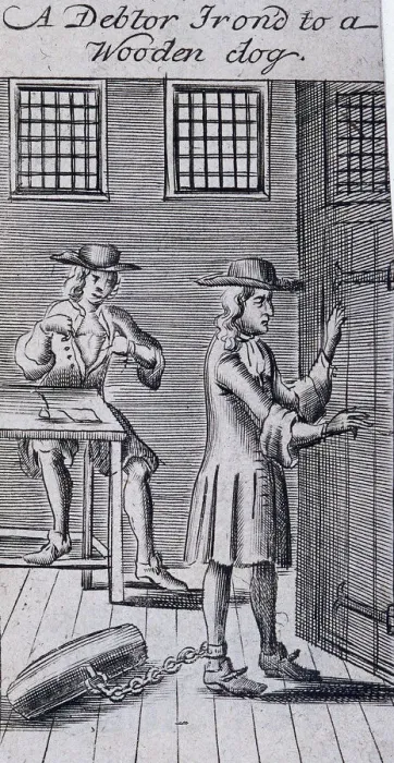 Framed Print : Fleet Prison, London, 1691 Framed Print : Fleet Prison, London, 1691