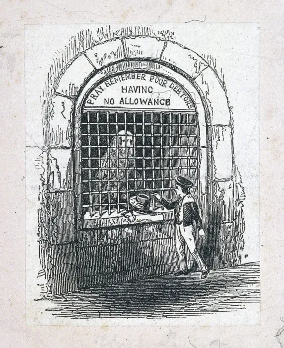 Framed Print : Fleet Prison, London, c1800 Framed Print : Fleet Prison, London, c1800