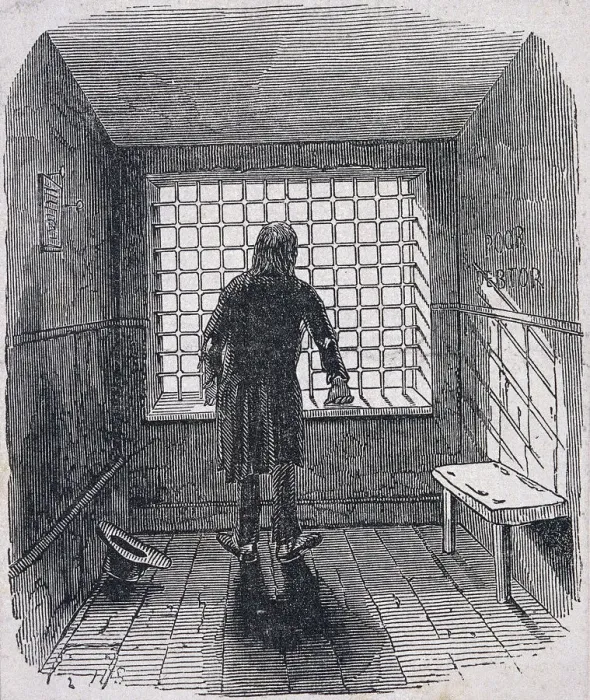 Framed Print : Fleet Prison, London, c1820 Framed Print : Fleet Prison, London, c1820