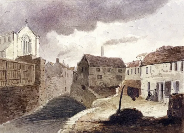 Framed Print : Fleet River, London, c1850
