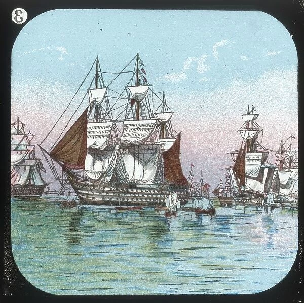 The Fleet at Spithead, 1853, c1900. Creator: Unknown