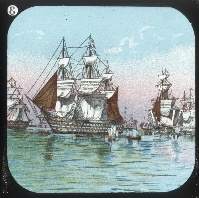 Framed Print : The Fleet at Spithead, 1853, c1900. Creator: Unknown Framed Print : The Fleet at Spithead, 1853, c1900. Creator: Unknown