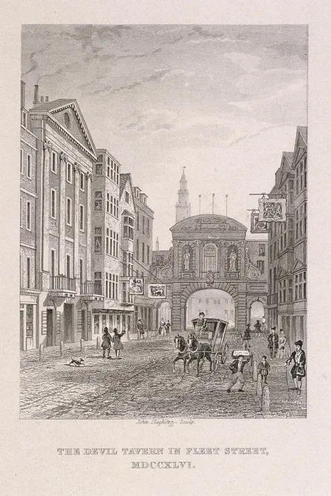 Framed Print : Fleet Street, London, 1746. Artist: John Cleghorn Framed Print : Fleet Street, London, 1746. Artist: John Cleghorn