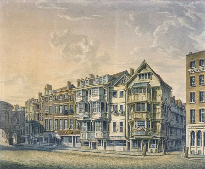 Framed Print : Fleet Street, London, 1798 Artist: William Capon Framed Print : Fleet Street, London, 1798 Artist: William Capon