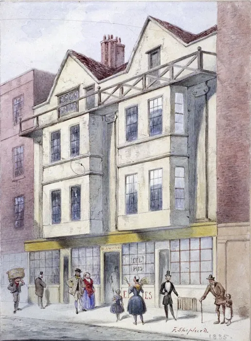Framed Print : Fleet Street, London, 1835. Artist: Frederick Napoleon Shepherd Framed Print : Fleet Street, London, 1835. Artist: Frederick Napoleon Shepherd