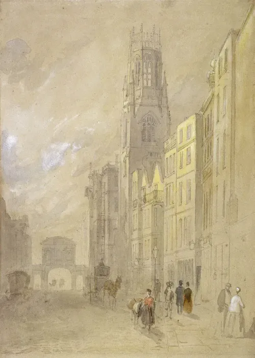 Framed Print : Fleet Street, London, 1850 Framed Print : Fleet Street, London, 1850