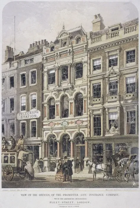 Framed Print : Fleet Street, London, 1861. Artist: Robert Dudley Framed Print : Fleet Street, London, 1861. Artist: Robert Dudley