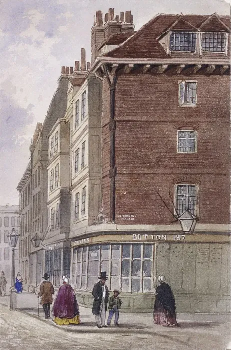 Framed Print : Fleet Street, London, c1845. Artist: Frederick Napoleon Shepherd Framed Print : Fleet Street, London, c1845. Artist: Frederick Napoleon Shepherd