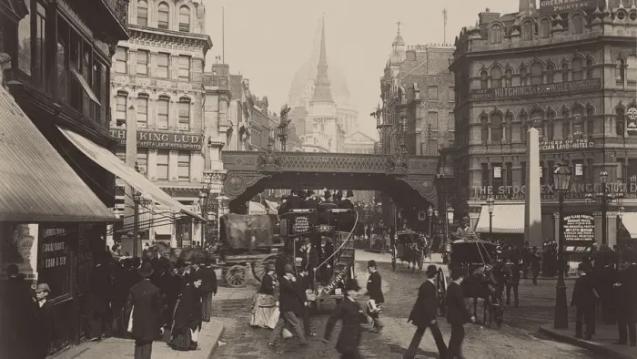 Framed Print : Fleet Street and Ludgate Circus in London, Second Half of the 19th century Framed Print : Fleet Street and Ludgate Circus in London, Second Half of the 19th century
