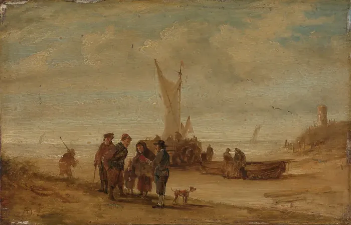 Framed Print : Flemish Coast, probably last half of 17th century. Creator: David Teniers II Framed Print : Flemish Coast, probably last half of 17th century. Creator: David Teniers II