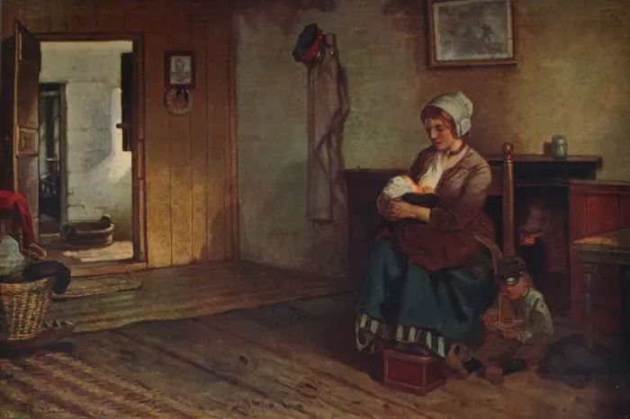 Framed Print : Flemish Interior, c1915. Artist: Richard Burnier Framed Print : Flemish Interior, c1915. Artist: Richard Burnier